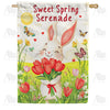 America Forever Sweet Spring Serenade Bunny House Flag