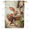 America Forever Easter Bunny Egg Basket House Flag