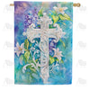 America Forever Easter Cross Lily Garden House Flag