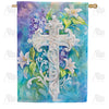 America Forever Easter Cross Lily Garden House Flag