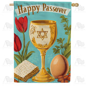America Forever Happy Passover Seder House Flag