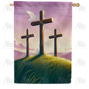 America Forever Three Crosses Calvary House Flag
