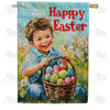America Forever Happy Easter Boy Egg Hunt House Flag