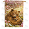 Bear-y Sweet Springtime House Flag