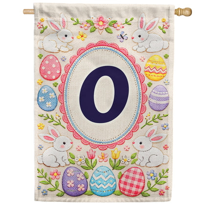 America Forever Easter Bunny Monogram House Flag