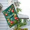 America Forever Welcome Spring Floral Butterflies House Flag