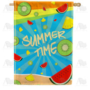 America Forever Summer Time Fruits House Flag