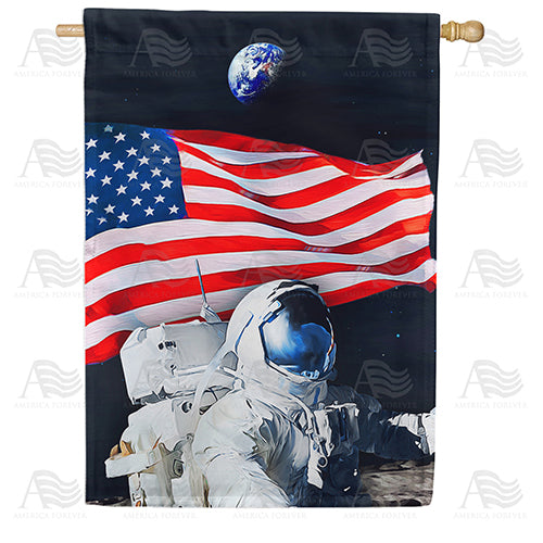 America Forever Selfie with the World House Flag