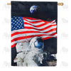 America Forever Selfie with the World House Flag