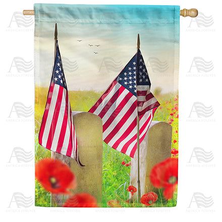 America Forever Honor the Heroes House Flag
