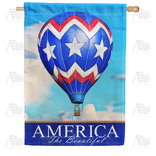 America Forever America the Beautiful Balloon House Flag