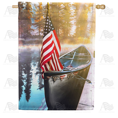 America Forever Leisure Lake House Flag