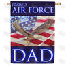 America Forever Proud Air Force Dad House Flag