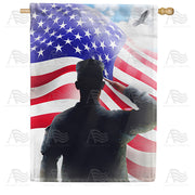 America Forever Veterans Salute House Flag