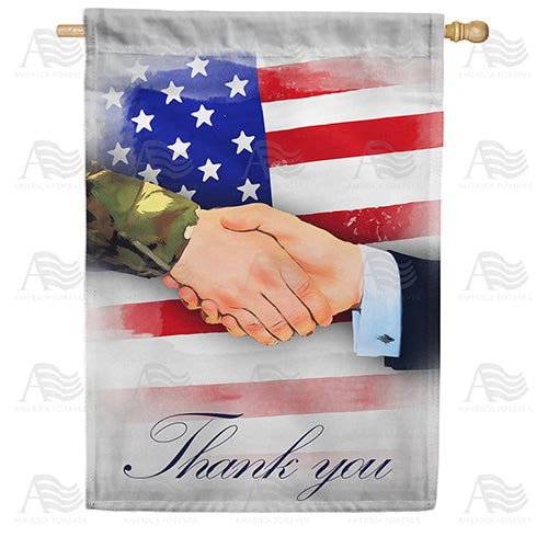 America Forever America Thanks You House Flag