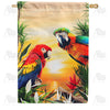 America Forever Tropical Sunset House Flag
