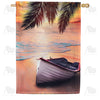 America Forever Tropical Destination House Flag