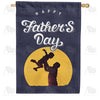 America Forever Safe In Dad's Arms House Flag