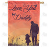 America Forever Love You Daddy House Flag