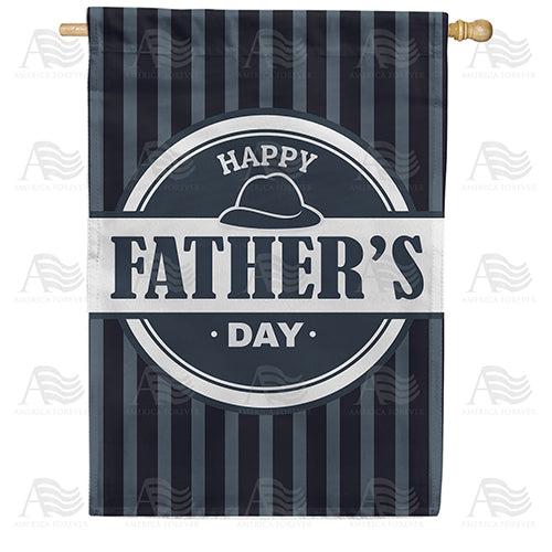 America Forever Father's Day Stripes House Flag