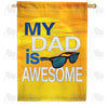 America Forever Awesome Dad House Flag