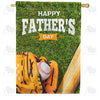 America Forever Let's Play Ball Dad! House Flag
