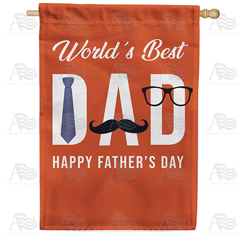 America Forever World's Best Dad House Flag