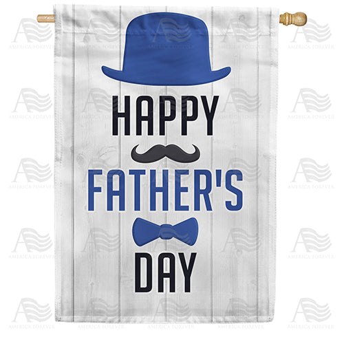 America Forever Blue Fedora And Bow Tie House Flag