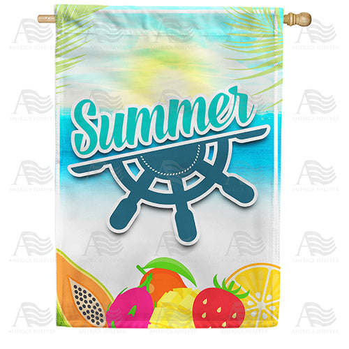 America Forever Summer Citrus House Flag