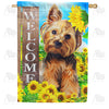 America Forever Silky Terrier Welcome House Flag