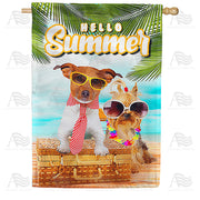 America Forever Doggie Vacation House Flag