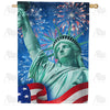 America Forever Fireworks At Lady Liberty House Flag