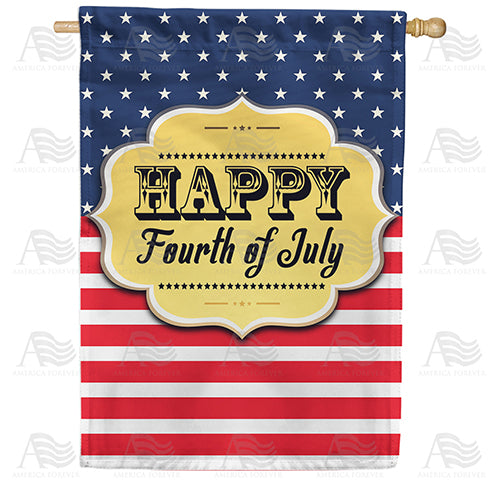 America Forever Stars And Stripes House Flag
