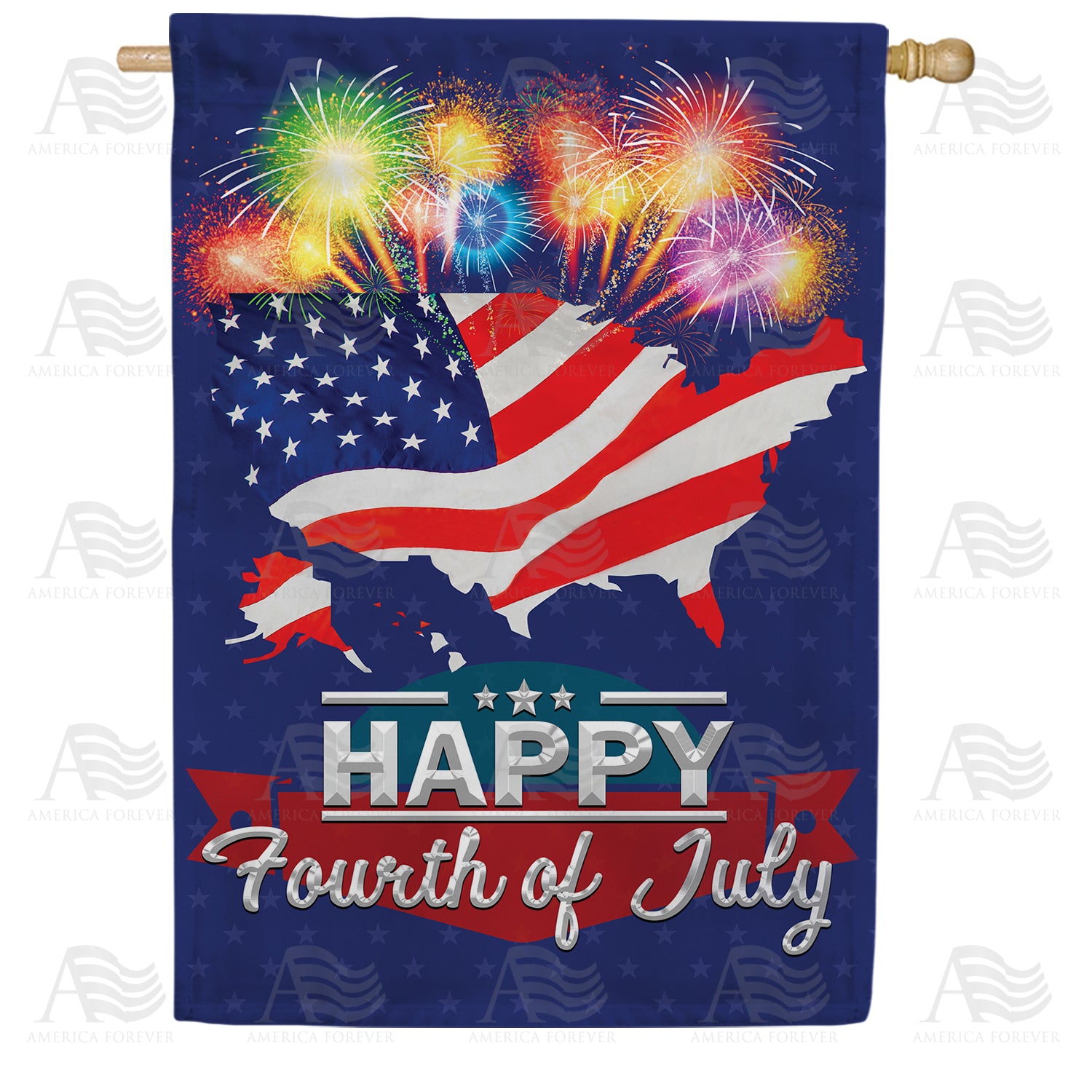 America Forever America's Birthday House Flag