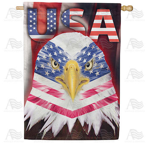America Forever All American Eagle House Flag