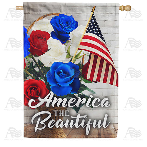 America Forever Patriotic Roses House Flag