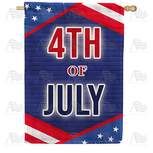 America Forever 4th Of July House Flag