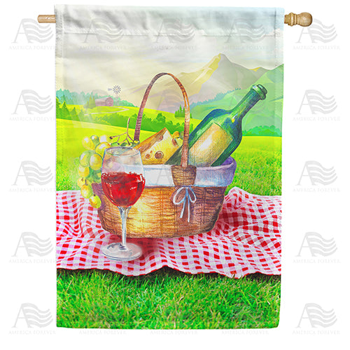 America Forever Mountain View Picnic House Flag