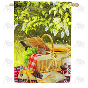 America Forever Romantic Summer Picnic House Flag