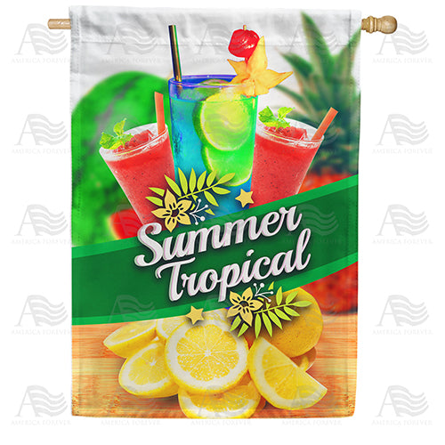 America Forever Tropical Summer Drinks House Flag