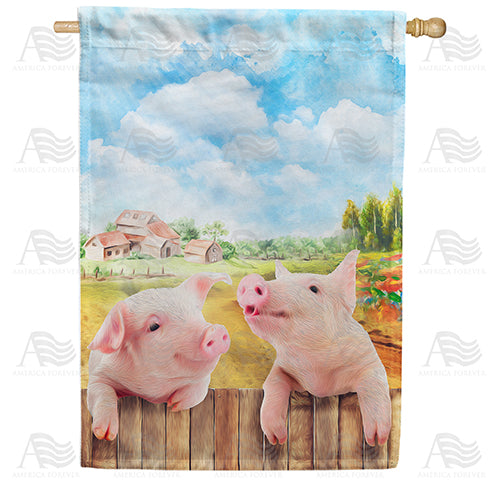 America Forever Speaking Swine House Flag