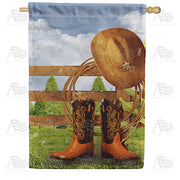 America Forever Cowboy Accessories House Flag