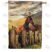 America Forever After The Storm House Flag