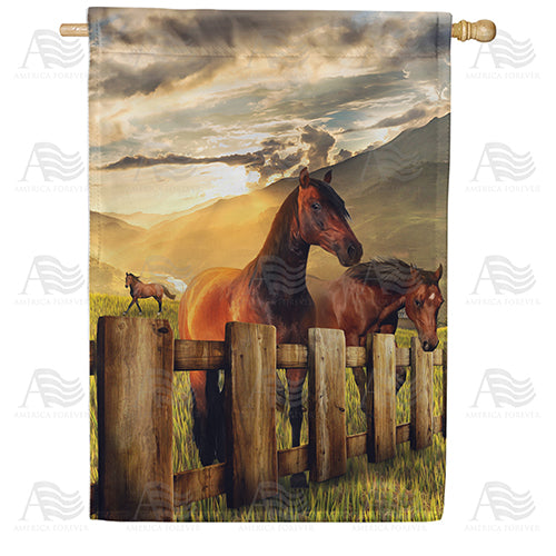 America Forever After The Storm House Flag