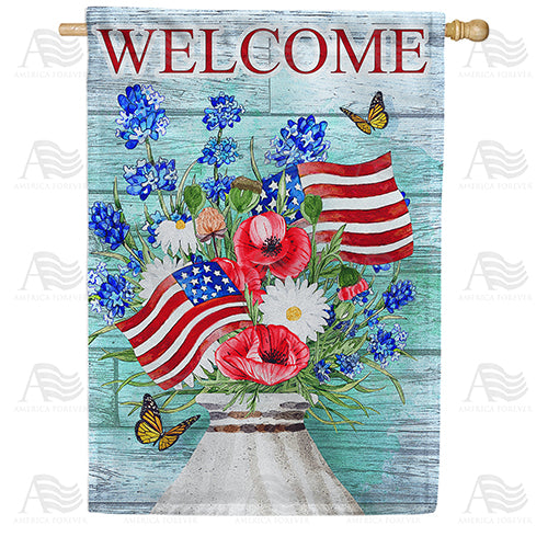America Forever Fragrant Flags House Flag