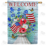 America Forever Fragrant Flags House Flag