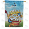 America Forever Daisy Watering Can Welcome House Flag