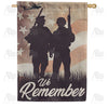 America Forever Remember Our Military House Flag