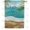 America Forever Dolphin Diving House Flag