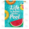 America Forever Pool Life House Flag